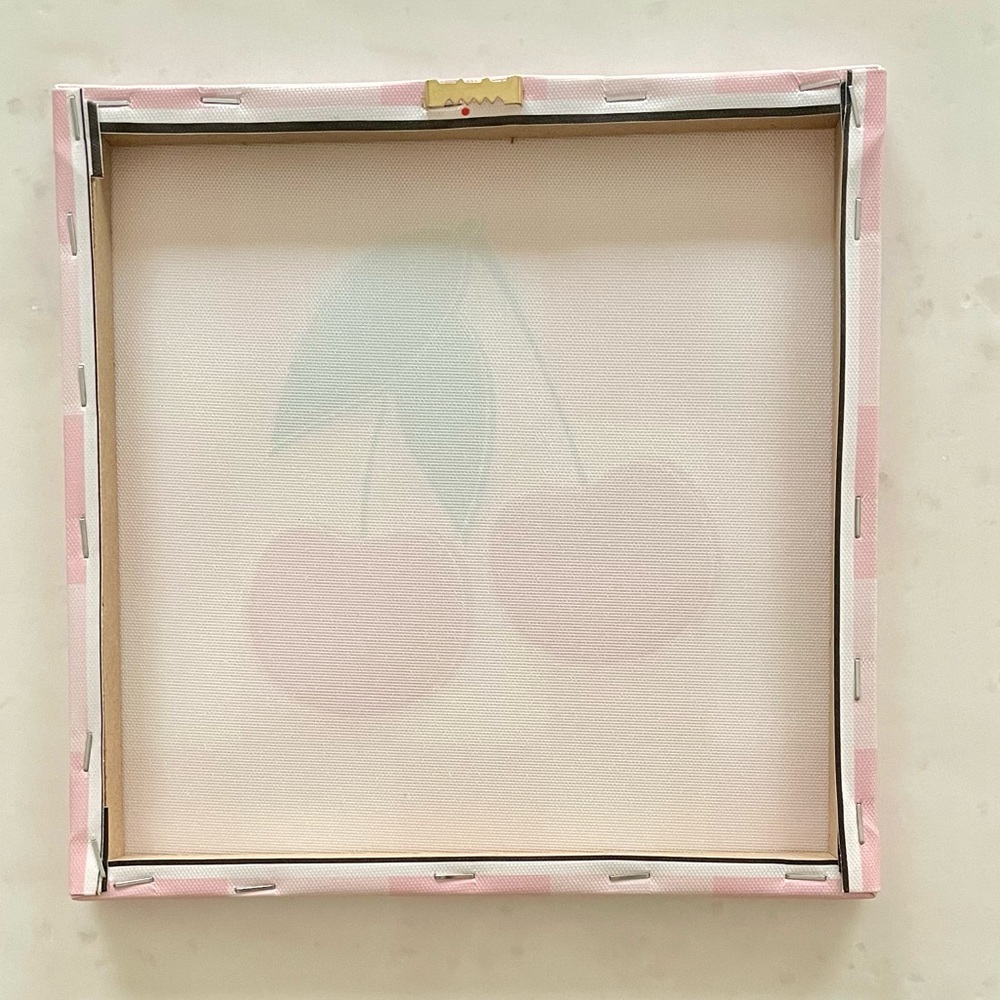 Checkered Cherry Canvas Wall Decor - Picture 3 of 6
